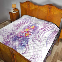 Lavender Polynesian Jellyfish Quilt Watercolor Glows - Polynesian Pride