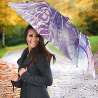 Lavender Polynesian Jellyfish Umbrella Watercolor Glows - Polynesian Pride
