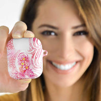 Rose Pink Polynesian Jellyfish AirPods Case Watercolor Glows - Polynesian Pride