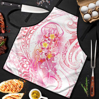 Rose Pink Polynesian Jellyfish Apron Watercolor Glows - Polynesian Pride