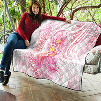 Rose Pink Polynesian Jellyfish Quilt Watercolor Glows LT7 - Polynesian Pride