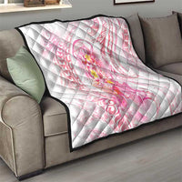 Rose Pink Polynesian Jellyfish Quilt Watercolor Glows LT7 - Polynesian Pride