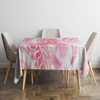 Rose Pink Polynesian Jellyfish Tablecloth Watercolor Glows - Polynesian Pride
