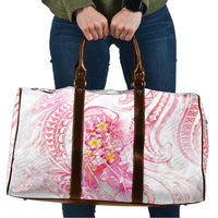Rose Pink Polynesian Jellyfish Travel Bag Watercolor Glows - Polynesian Pride