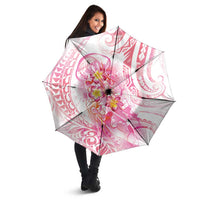Rose Pink Polynesian Jellyfish Umbrella Watercolor Glows - Polynesian Pride