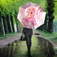 Rose Pink Polynesian Jellyfish Umbrella Watercolor Glows - Polynesian Pride
