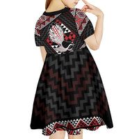 Taniko Aotearoa Kid Short Sleeve Dress Poutama Mix Piwakawaka