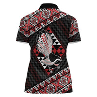 Taniko Aotearoa Women Polo Shirt Poutama Mix Piwakawaka