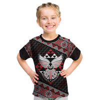 Taniko Aotearoa Kid T Shirt Poutama Mix Piwakawaka - Ver02