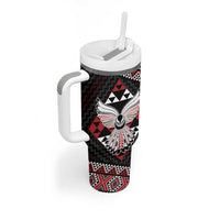 Taniko Aotearoa Tumbler With Handle Poutama Mix Piwakawaka - Ver02