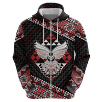 Taniko Aotearoa Zip Hoodie Poutama Mix Piwakawaka - Ver02 LT7 - Polynesian Pride