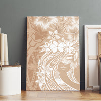 Polynesian Women's Day Canvas Wall Art Plumeria Passion - Beige LT7 - Polynesian Pride