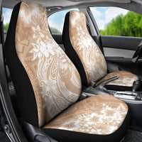 Polynesian Women's Day Car Seat Cover Plumeria Passion - Beige LT7 - Polynesian Pride
