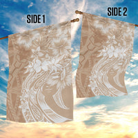 Polynesian Women's Day Garden Flag Plumeria Passion - Beige LT7 - Polynesian Pride