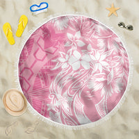 Polynesian Women's Day Beach Blanket Plumeria Passion - Pink LT7 One Size 150cm Pink - Polynesian Pride
