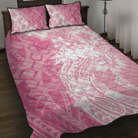 Polynesian Women's Day Quilt Bed Set Plumeria Passion - Pink LT7 Pink - Polynesian Pride