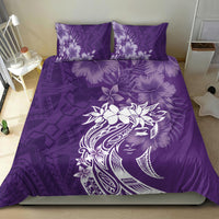 Polynesian Women's Day Bedding Set Plumeria Passion - Purple LT7 - Polynesian Pride