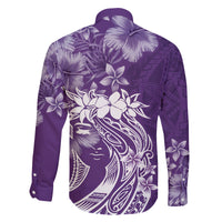 Polynesian Women's Day Family Matching Puletasi and Hawaiian Shirt Plumeria Passion - Purple LT7 - Polynesian Pride