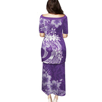 Polynesian Women's Day Puletasi Plumeria Passion - Purple LT7 - Polynesian Pride