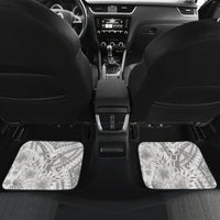 Polynesian Women's Day Car Mats Plumeria Passion - White LT7 Set 2pcs - Back White - Polynesian Pride