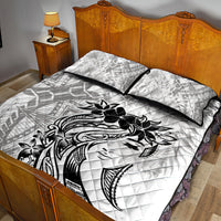 Polynesian Women's Day Quilt Bed Set Plumeria Passion - White LT7 - Polynesian Pride