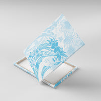 Polynesian Women's Day Canvas Wall Art Plumeria Passion - Turquoise LT7 - Polynesian Pride