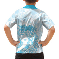 Polynesian Women's Day Hawaiian Shirt Plumeria Passion - Turquoise LT7 - Polynesian Pride