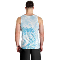 Polynesian Women's Day Men Tank Top Plumeria Passion - Turquoise LT7 - Polynesian Pride