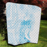 Polynesian Women's Day Quilt Plumeria Passion - Turquoise LT7 - Polynesian Pride