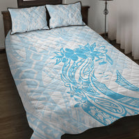 Polynesian Women's Day Quilt Bed Set Plumeria Passion - Turquoise LT7 Turquoise - Polynesian Pride