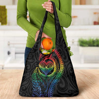 New Zealand Pride Grocery Bag Takatapui Rainbow Fern