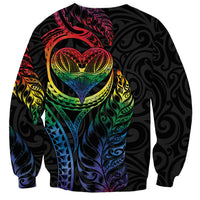 New Zealand Pride Sweatshirt Takatapui Rainbow Fern