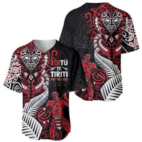Aotearoa Toitu Te Tiriti Baseball Jersey Whakairo Wheku LT7 - Polynesian Pride