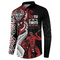 Aotearoa Toitu Te Tiriti Button Sweatshirt Whakairo Wheku LT7 - Polynesian Pride