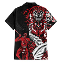 Aotearoa Toitu Te Tiriti Family Matching Off Shoulder Maxi Dress and Hawaiian Shirt Whakairo Wheku LT7 - Polynesian Pride
