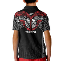 Aotearoa Maori Personalized Kid Polo Shirt Toitu Te Tiriti Ake! Ake! Ake!