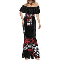 Aotearoa Maori Personalized Mermaid Dress Toitu Te Tiriti Ake! Ake! Ake!