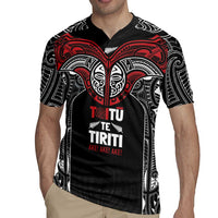 Aotearoa Maori Personalized Rugby Jersey Toitu Te Tiriti Ake! Ake! Ake!
