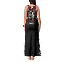 Aotearoa Maori Personalized Tank Maxi Dress Toitu Te Tiriti Ake! Ake! Ake! LT7 - Polynesian Pride