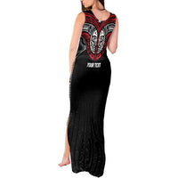 Aotearoa Maori Personalized Tank Maxi Dress Toitu Te Tiriti Ake! Ake! Ake! LT7 - Polynesian Pride