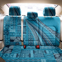 Pasifika Women's Day - Samoa Siapo Malu Tattoo Inspired Back Car Seat Cover Turquoise