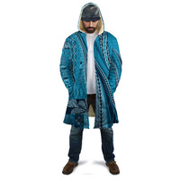 Pasifika Women's Day - Samoa Siapo Malu Tattoo Inspired Cloak Turquoise