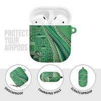 Pasifika Women's Day - Samoa Siapo Malu Tattoo Inspired AirPods Case Jade