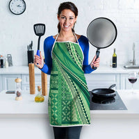 Pasifika Women's Day - Samoa Siapo Malu Tattoo Inspired Apron Jade LT7 - Polynesian Pride