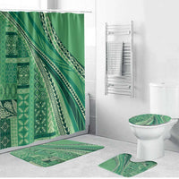 Pasifika Women's Day - Samoa Siapo Malu Tattoo Inspired Bathroom Set Jade