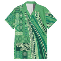 Pasifika Women's Day - Samoa Siapo Malu Tattoo Inspired Hawaiian Shirt Jade