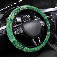 Pasifika Women's Day - Samoa Siapo Malu Tattoo Inspired Steering Wheel Cover Jade LT7 Universal Fit Jade - Polynesian Pride