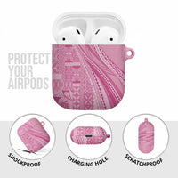 Pasifika Women's Day - Samoa Siapo Malu Tattoo Inspired AirPods Case Pink