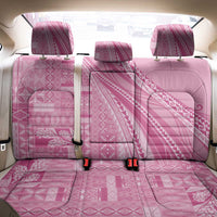 Pasifika Women's Day - Samoa Siapo Malu Tattoo Inspired Back Car Seat Cover Pink