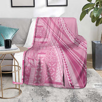 Pasifika Women's Day - Samoa Siapo Malu Tattoo Inspired Blanket Pink